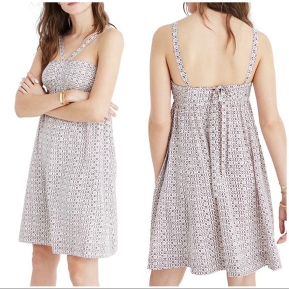 NWT Madewell Silk Halter Summer Dress Size 8
